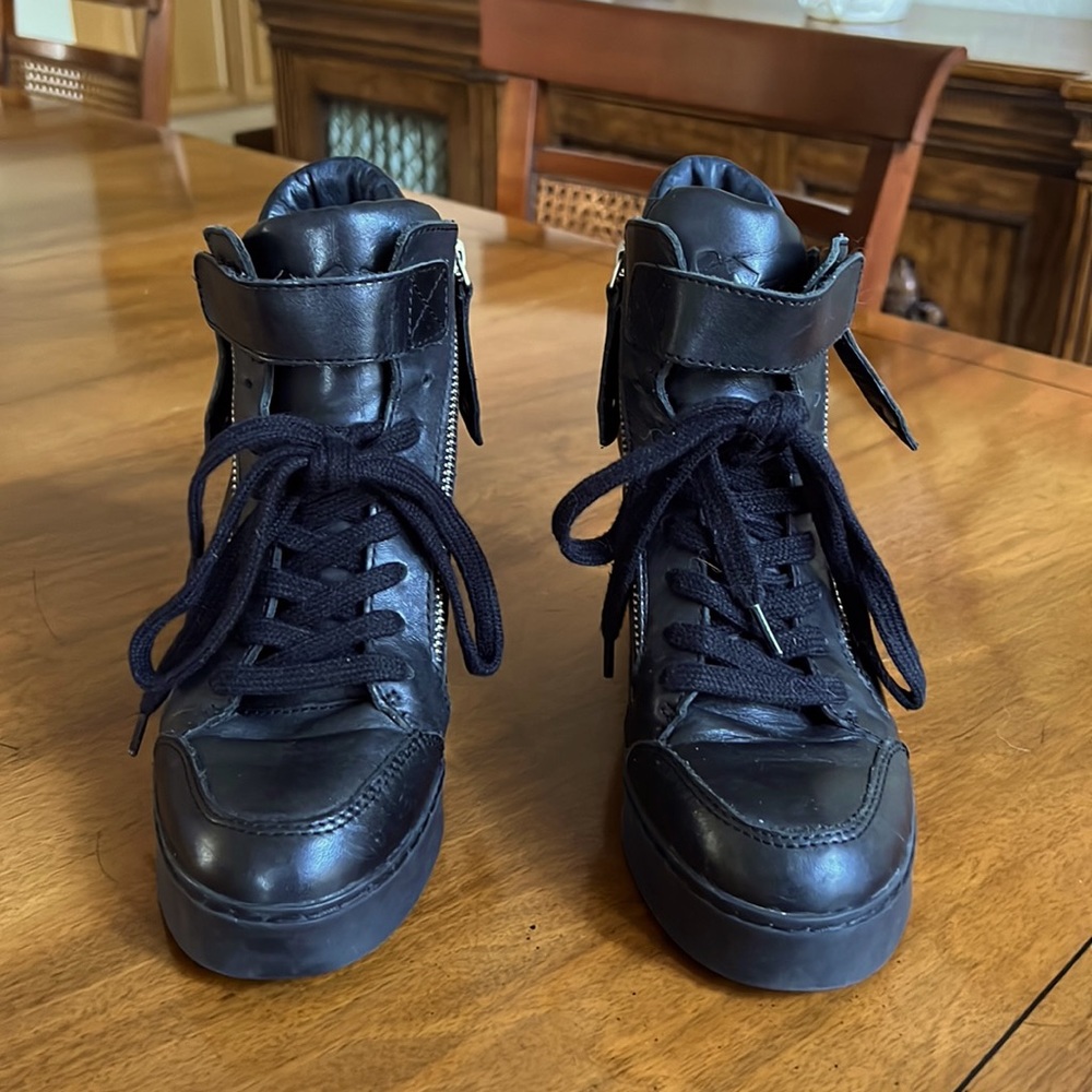 Ash platform wedge sneaker